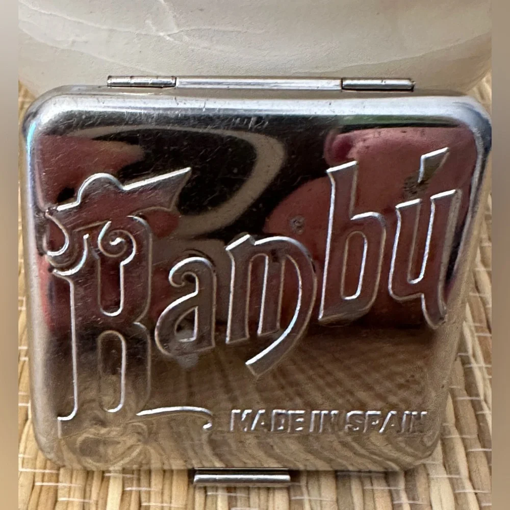 Bambu Alcoy Rolling Papers Case Made In Spain Aluminum Vintage